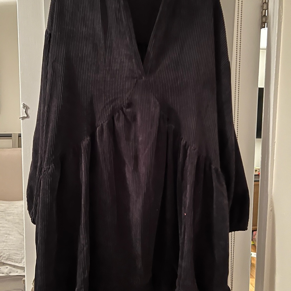 ASOS Curve Black Corduroy Dress